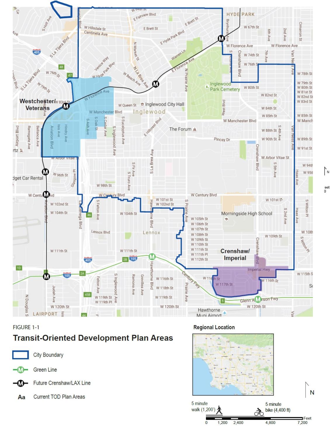 Inglewood considers new zoning near Crenshaw/LAX and C Line stations